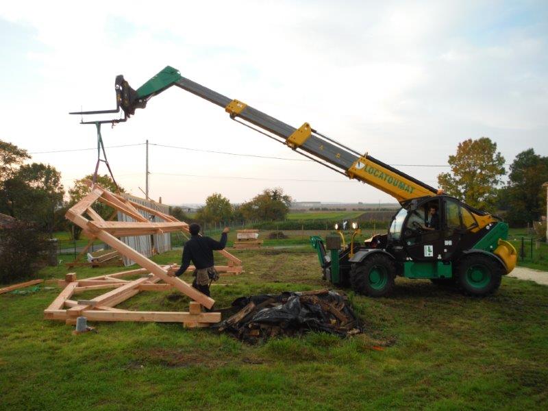 Maison ossature pour isolation paille - St Hilaire du bois (17)